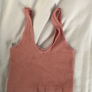 urban out from under peach seamless tank